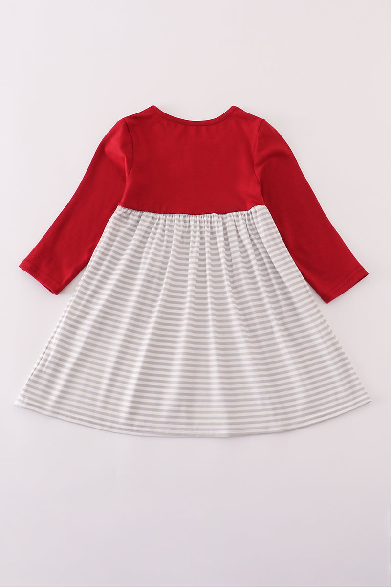 Alabama roll tide elephant applique stripe dress